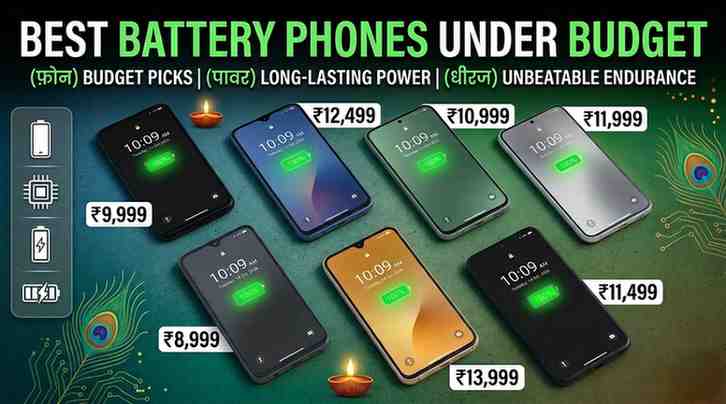 top budget smartphones with best battery life