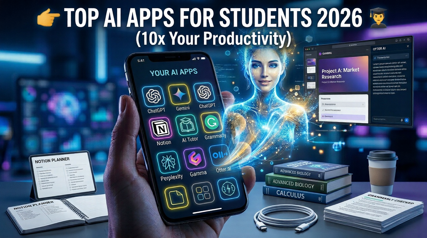 Top AI-powered apps for Android 2026 with ChatGPT Gemini Canva Remini apps